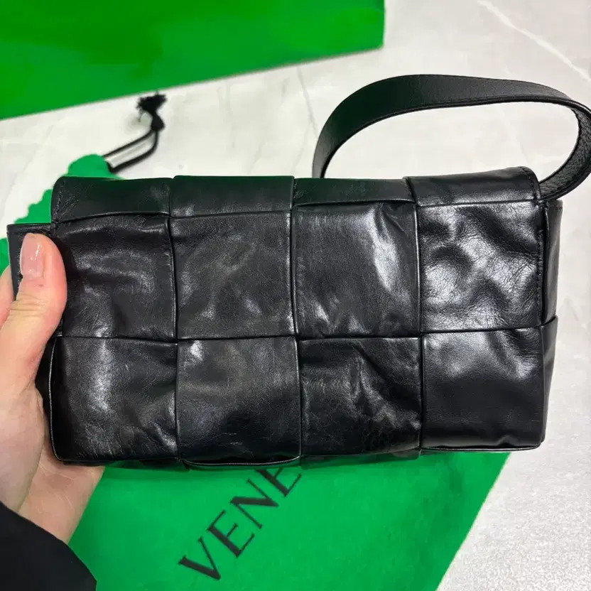 Bottega Veneta Mini Cassette Bag, Black, Authentic thumbnail 9