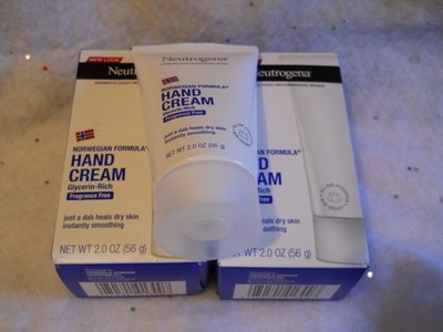 3 Pack Neutrogena Hand Cream Norwegian Formula Fragrance Free 2 Oz Each, no box