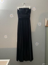 Speeckless Long Black Prom Dress Strapless Size 5