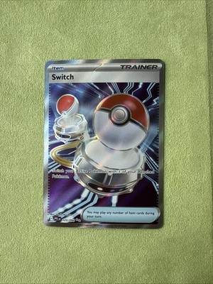 Switch 123/094 Full Art Ultra Rare Trainer Me:02 Phantasmal Flames NM Pokémon