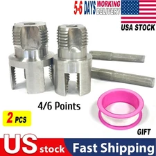 NEW Integrated Internal & External Pipe Threading-Tool,PVC Pipe Threader Kit USA