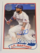2024 Topps Update J.P. MARTINEZ  '89 Topps Autograph AUTO  #89BA2-JMA