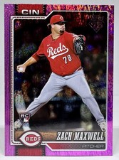 Zach Maxwell RC #143 - 2026 Topps Series 1 Pink Holo Foil SP Reds Rookie Pitcher