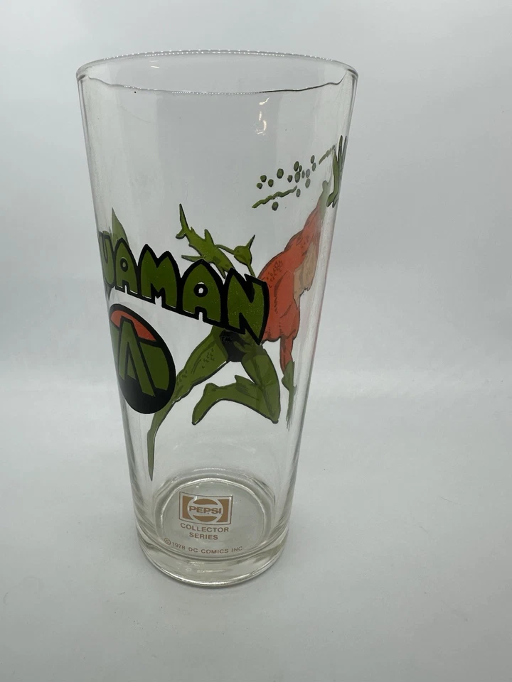 De colección 1978 Pepsi Collector Series Vidrio Aquaman - DC Comics Z58 Foto 4 de 4