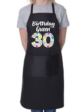 Birthday Queen 30 Apron Gift For 30th Birthday 30 Year Old Present