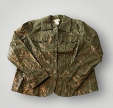 Chico  s Green Olive Jacket Size Medium
