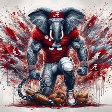 Alabama Crimson Tide Mascot Sticker Decal Logo laptop vinyl decal