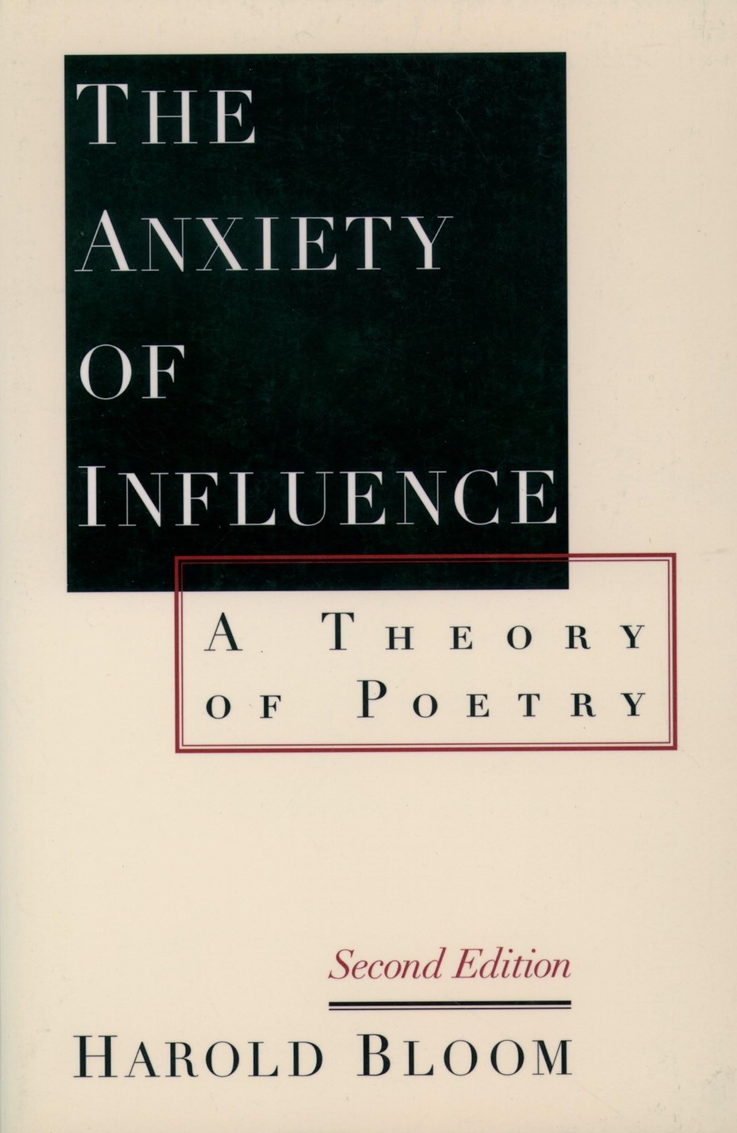 The Anxiety of Influence A Theory of Poetry by Harold Bloom (Paperback Book) - Image 3