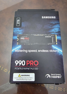 Samsung 990 PRO 2TB PCIe 4.0 NVMe M.2 Internal SSD V-NAND 2GB Cache