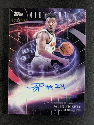 2025-26 Topps Midnight JALEN PICKETT 123/199 Auto Twilight Stroke of #SM-JP