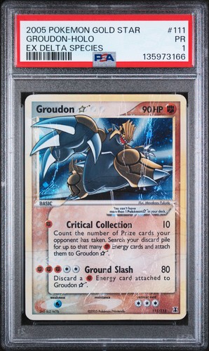 Groudon ★ graded PSA 1 for sale on eBay