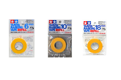 Tamiya #87033+87034+87035 6mm/10mm/18mm Masking Tape Refill Set Paint Tool Spray