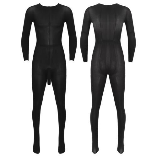 Sexy Ganzkörper Strumpfhose für Männer Full Body Transparente mit Penis Hülle - Bild 5 von 112