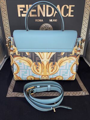 Fendace Fendi X Versace Collaboration La Medusa Turquoise Black