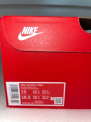 靴 Nike Air Max 1 \"Blue Print\" Size 15 - Nike Air Max 1 Premium Air Max Day - Blueprint
