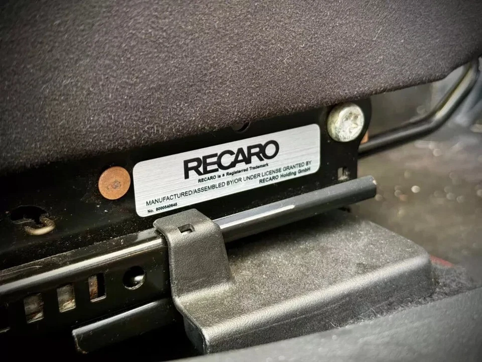 ETIQUETA ASIENTO RECARO Aluminio Look REEMPLAZO CALCOMANÍA MATERIAL JAPÓN ALTA CALIDAD Foto 2 de 4
