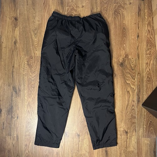 Vintage Nike Track Pants Mens Large Black Zip Ankle Y2K Baggy Parachute 90s Gym - Photo 2/7