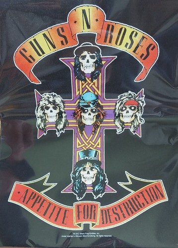 Large Guns N' Roses Band Back Patch Licensed 2012 Sew On Battle Jacket Patch - Picture 2 of 10