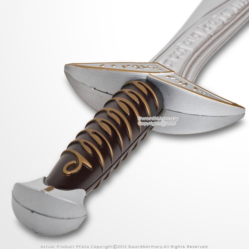 Espada corta daga aguijón medio elfo fantasía medieval de espuma de 28" disfraces - Imagen 4 de 5