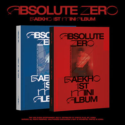 NU'EST BAEKHO ABSOLUTE ZERO 1st Mini Album RANDOM CD+Book+4Card+2 Sticker+Poster