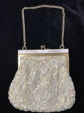 Vintage Evening Clutch Purse Sequins Beads Hong Kong