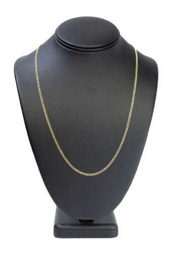 (MA5) 14K Yellow Gold Curb Chain Necklace 2.7 Grams 22" - 1.6 mm Wide