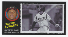 XAVIER EDWARDS 2020 TOPPS HERITAGE MINOR LEAGUE 1971 GREATEST MOMENTS BOXLOADER