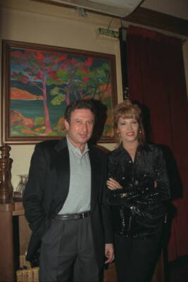 Amanda Lear Presents Her Pictures At Doobies 1990s Historic Old Photo 1