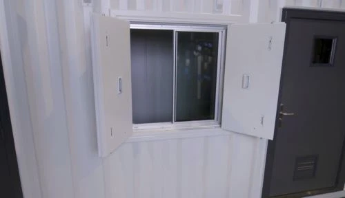 Container Window Shutter Site Office | Glazing | Anti Vandal Security | Shipping - Image 4 of 4