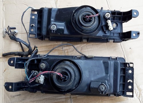 JDM Mazda Ford Laser BG-5PF stanley 1604 Plastic Headlights PAIR 1989 94 model - Picture 4 of 7