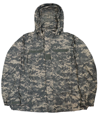 Small Reg - US Army ACU Level 5 Soft Shell Jacket Parka UCP