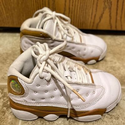 Nike Air Jordan Little Boys  Retro 13 Wheat White OG Sneakers 2023 Sz-11C