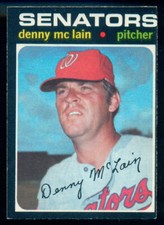 1971 TOPPS OPC O PEE CHEE BASEBALL #750 DENNY McLAIN EX-NM TIGERS SENATORS Card