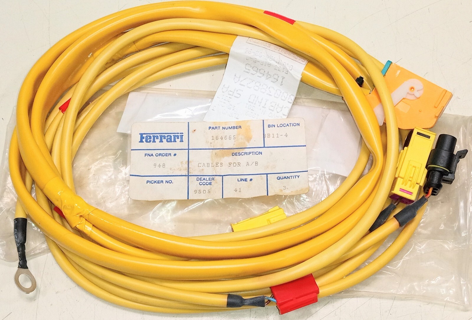 Ferrari 550 Wiring Harness_164665_Wire Cable Loom_Maranello_NEW_GENUINE