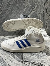 Adidas Forum Mid Off-White Blue Bird Sneakers GX1021 Men Size 11.5 w/ patches