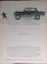 Opel Kadett by General Motors Ad Magazine Print Automobile
