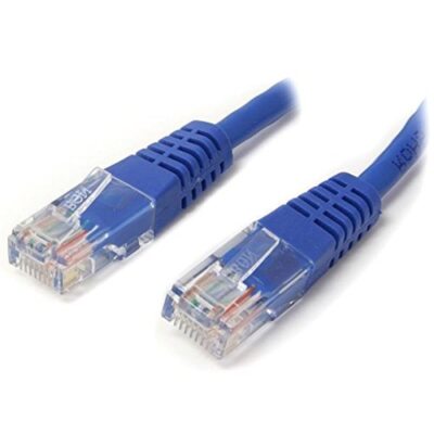 StarTech.com Cat5e Ethernet Cable - 2 ft - Blue - Patch Cable - Molded Cat5e ...