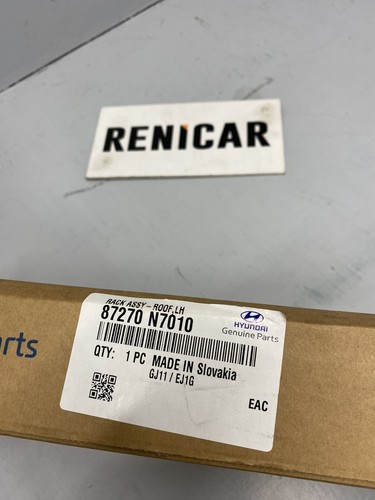 Hyundai Tucson 2021-23 Left Roof Rail Black. Genuine OE Part: 87270N7010 - Picture 24 of 24