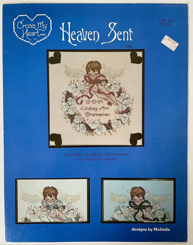 Lot of 9 VTG Counted Cross Stitch Pattern Leaflets ~ Religious ...