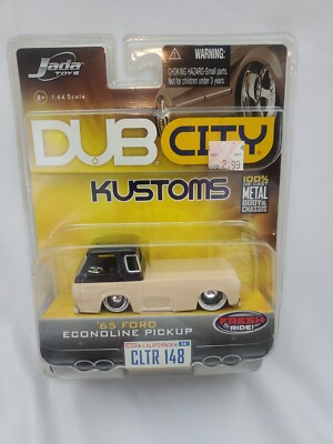 Jada Dub City Kustoms 1965 65 Ford Econoline Pickup Truck Tan