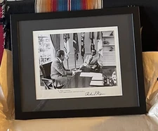 Ray Charles / Richard Nixon Signed Official White House Photo 18 x 22 Framed