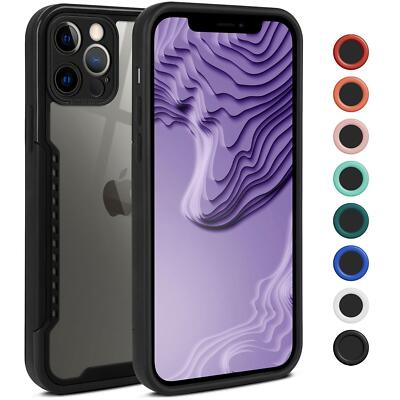 Hülle für Apple iPhone 12 Pro Max Handyhülle Kameraschutz Klar Hybrid Case Cover