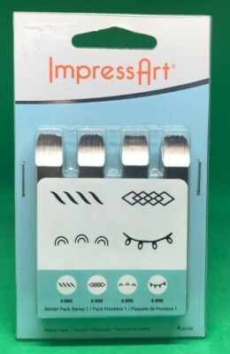NEW ImpressArt- Border Metal Stamp Pack, Series 1 - 6mm