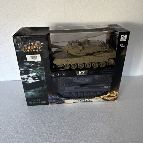 1/28 scale Pair of Interactive Battle Tanks RC Tiger 1 M1A2 IR Emitters - Picture 17 of 20