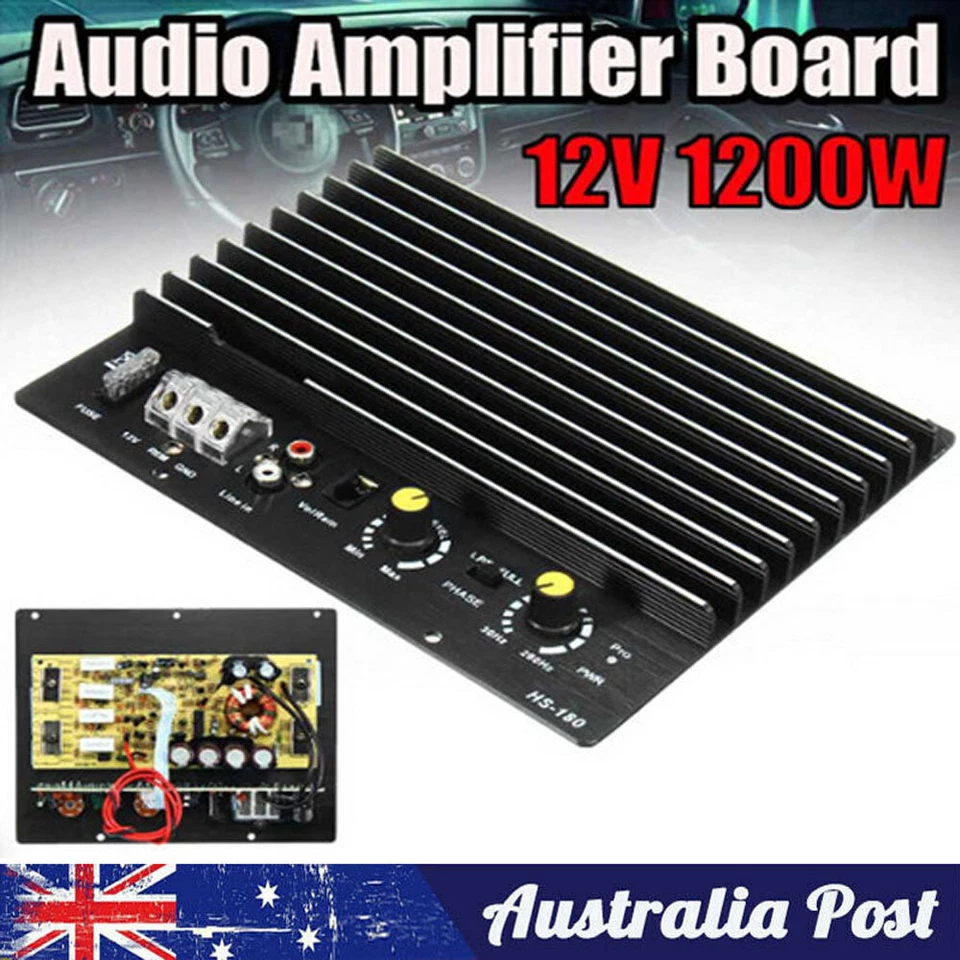 Car Audio Power Amplifier Board 12V 1000W High Power Bass Subwoofer Amplifier