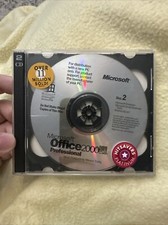 Microsoft Office 2000 Professional Edition Product Key Box CD