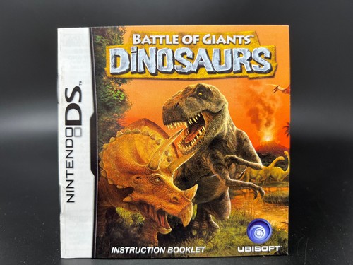 Battle of Giants: Dinosaurs (Nintendo DS) *SOLO MANUAL DE INSTRUCCIONES - SIN JUEGO* - Imagen 1 de 2