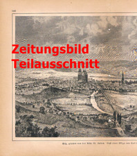 D101 2572 Carl Häberlin Metz Stadtbild Lothringen Druck 1886 !!
