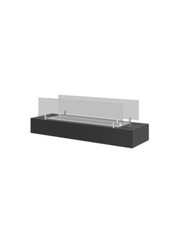 Firebox 600 - Bio-Cheminée De Soutien Noir, Insert A Bioéthanol Eclairée
