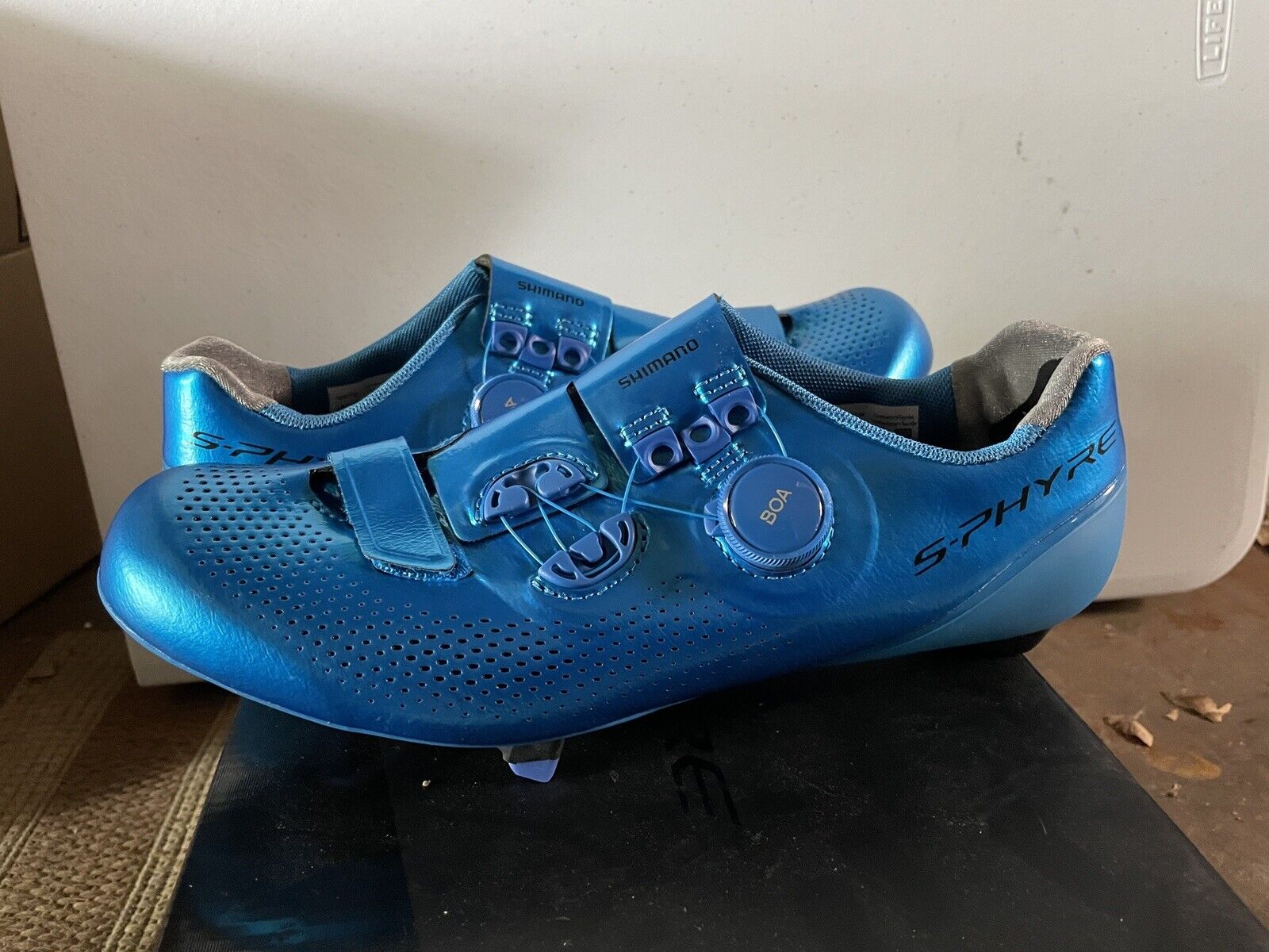 Shimano RC9T S-PHYRE Road Cycling shoe SH-RC901T Size 43 Blue $385 NEW IN  BOX